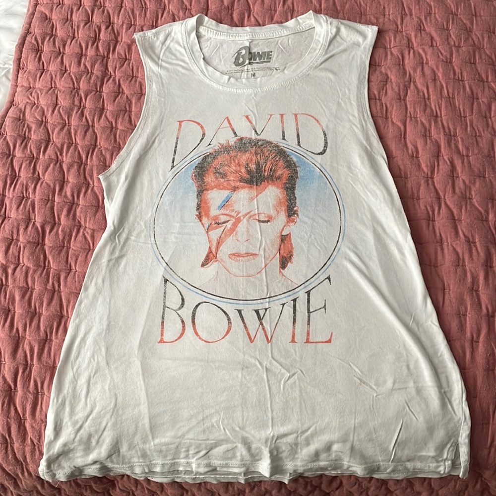 David Bowie sleeveless tee.